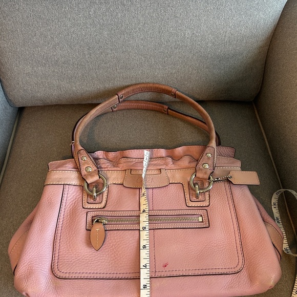 COACH Lilac Penelope Pebbled Leather Handbag - Picture 7 of 7